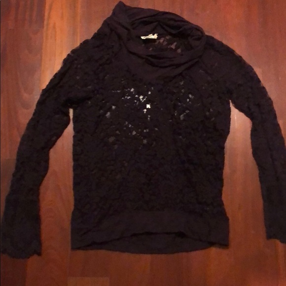 Anthropologie lilka lace maroon shirt - small - Picture 2 of 4